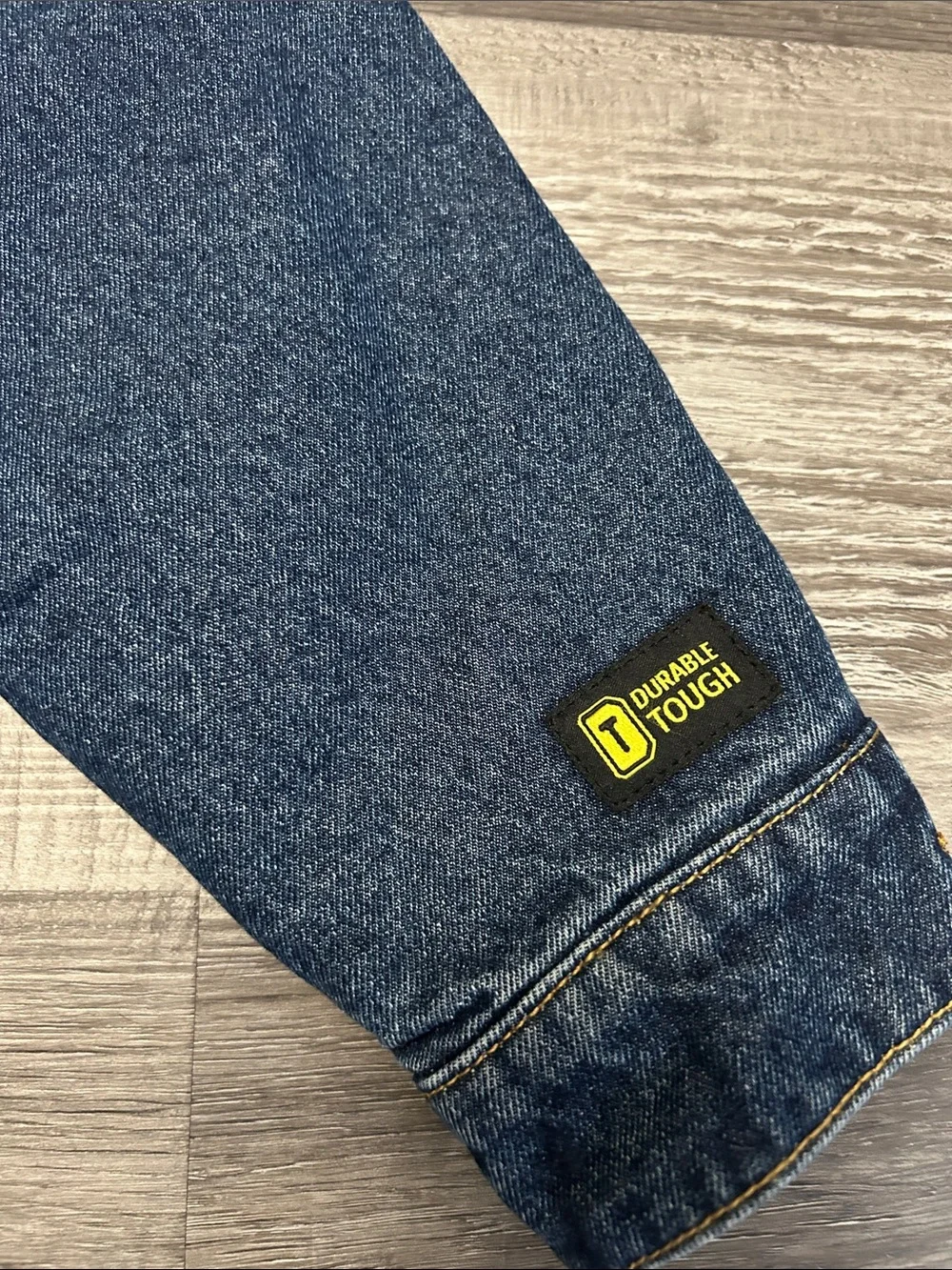 John Deere Blue Denim Kids' Trucker Jacket with Green Logo Accents